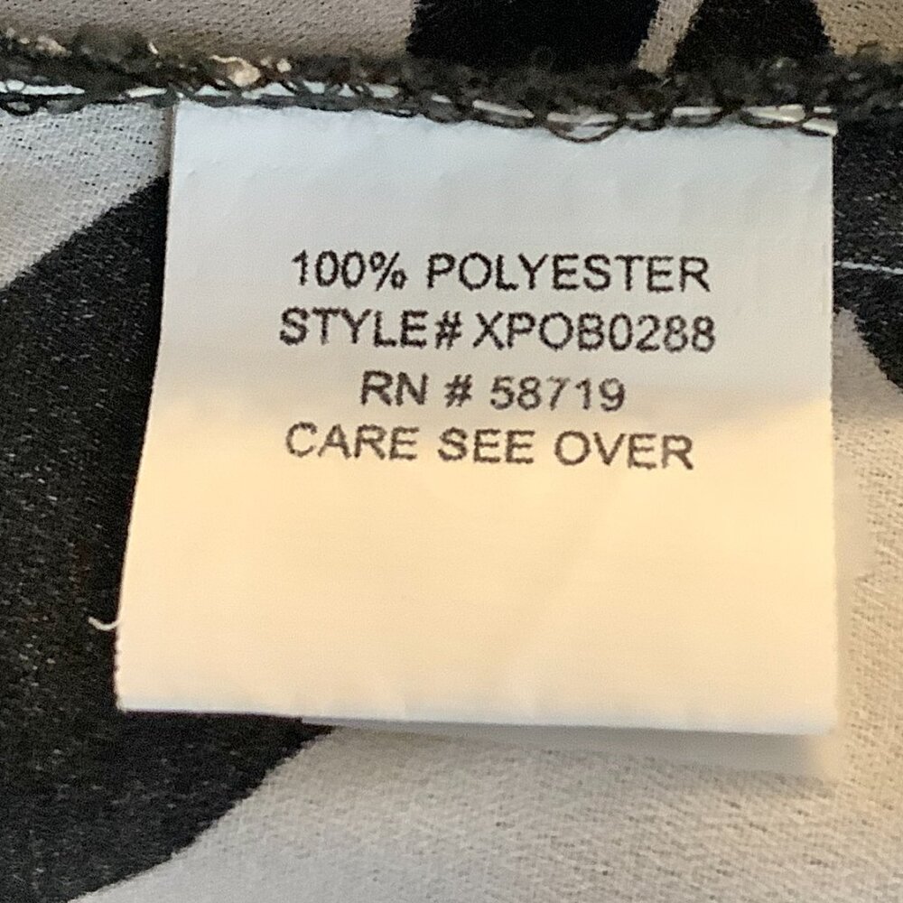 Button Top Tunic Color Block Black / White Xl Ny … - image 8